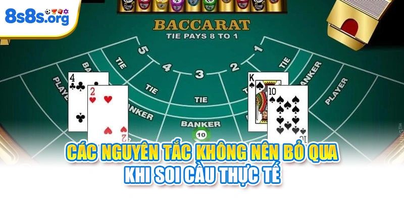 Các nguyên tắc không nên bỏ qua khi soi cầu thực tế